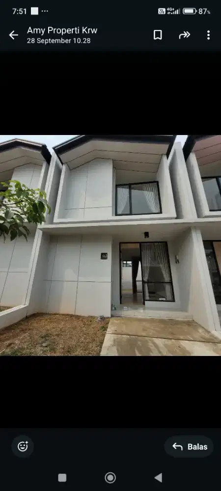 Jual rumah atas nama sendiri baru dipakai 1th full furnish