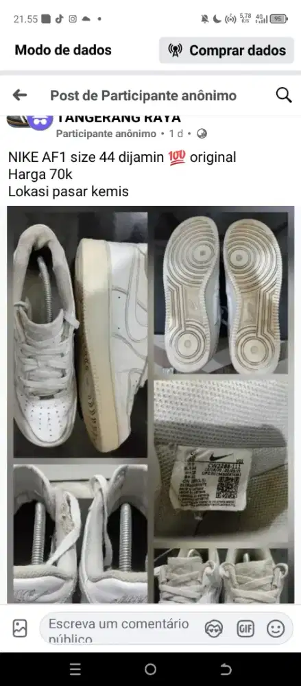 Nike AF1 Size 44 ORIGINAL