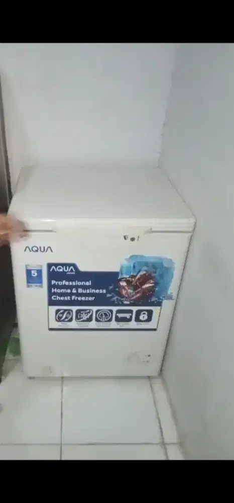 Coolbox/ kulkas box Merk AQUA kondisi normal siap pakai  barang ori