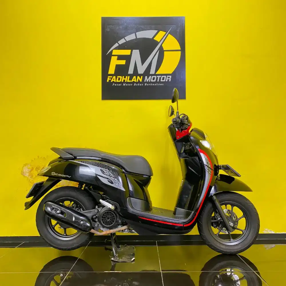 Honda Scoopy 2019 hitam merah pajak on