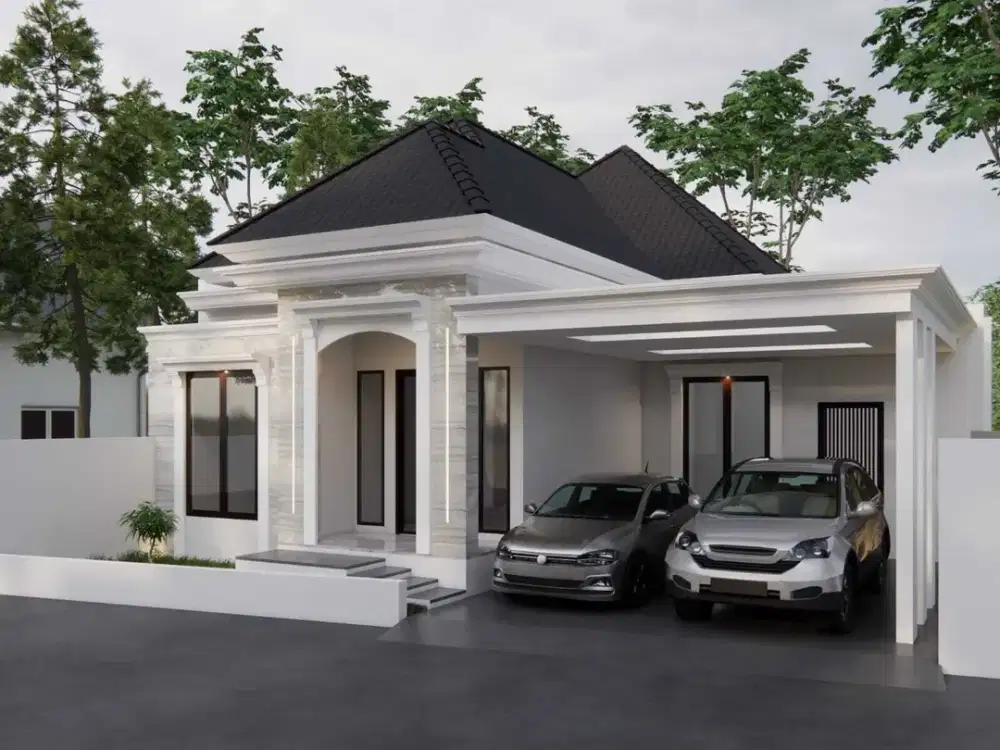 RUMAH BARU KLASIK MODERN STRATEGIS DI TEPI JALAN NGEMPLAK SLEMAN