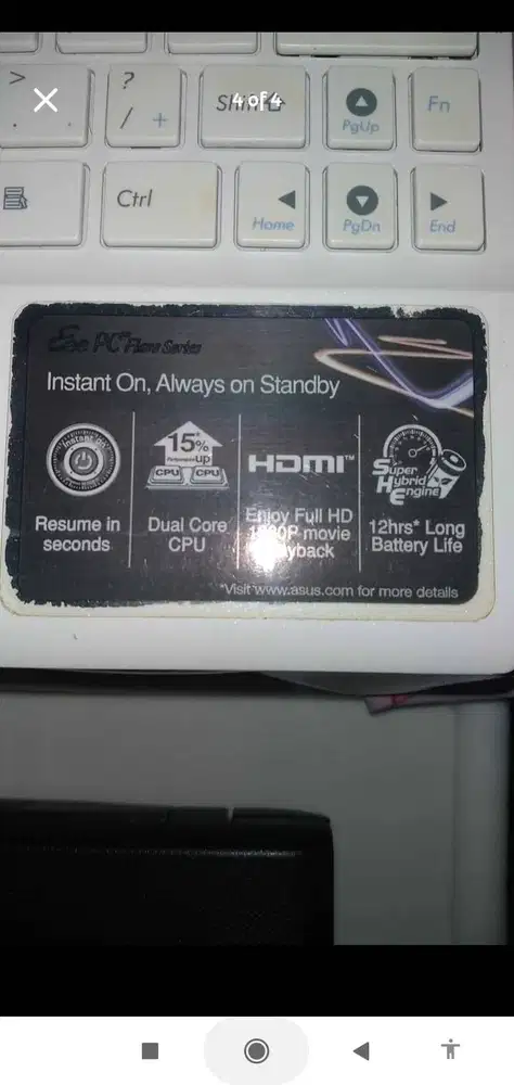 Notebook Asus Eee PC Flare Series