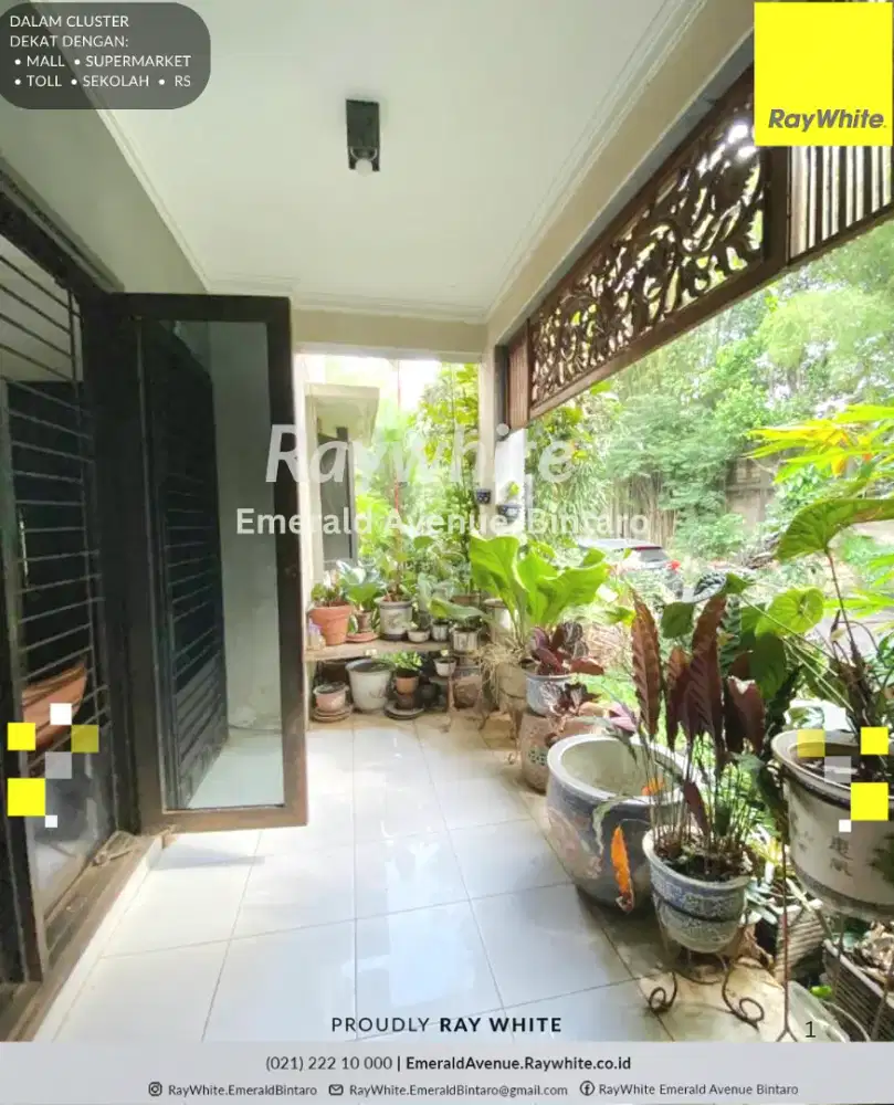 RUMAH HOOK LUAS MURAH PURI BINTARO JAYA SEKTOR 9