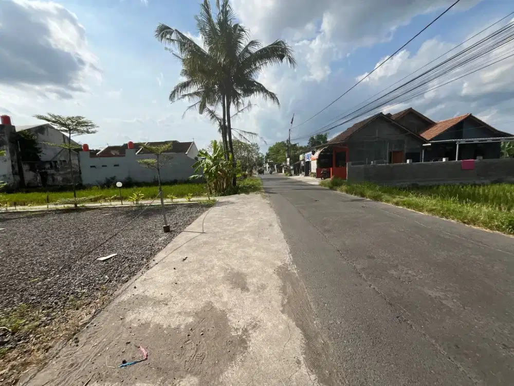 5 MENIT KAMPUS UNU, Tanah Jogja di Nogotirto Jalan Lebar