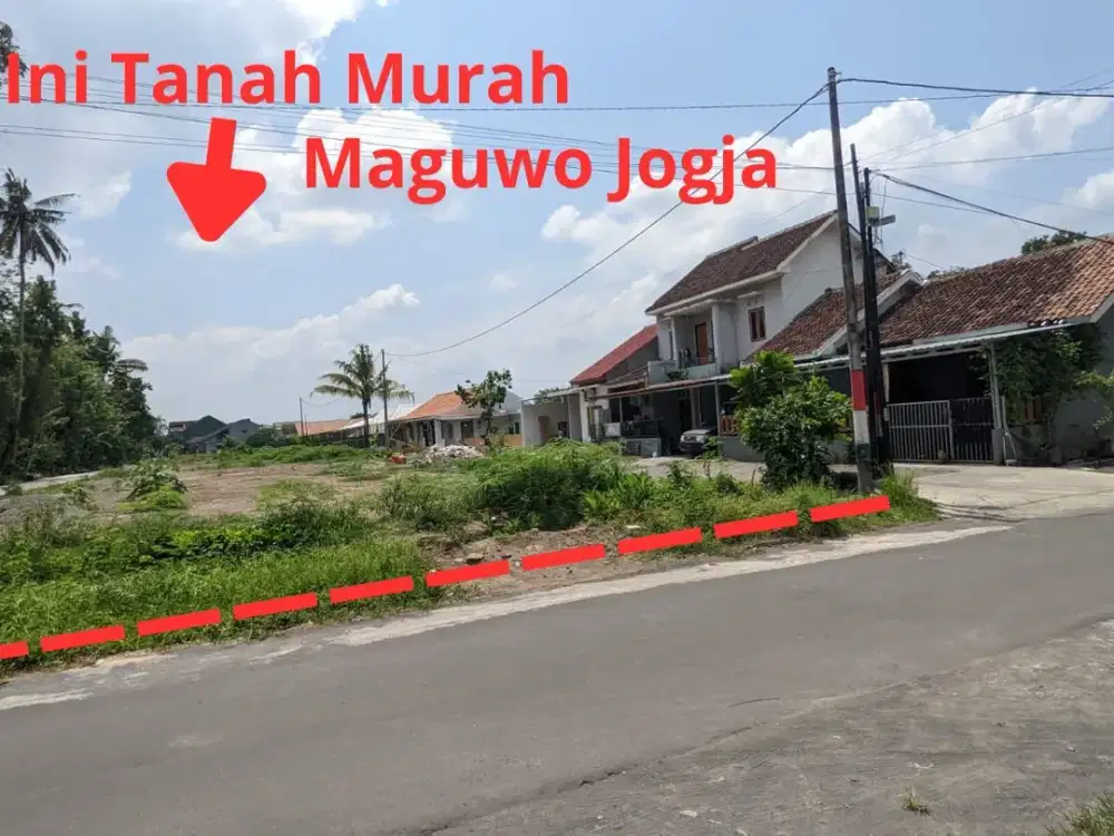 5 Menit Kampus Instiper Maguwo, Tanah Cocok Rumah Kost Jogja