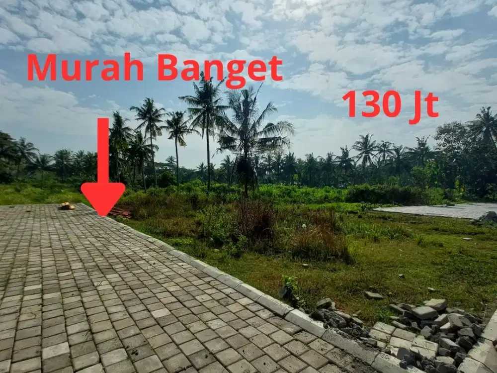 130 Juta Tanah Murah Jogja, Free Balik Nama, Prospek Investasi