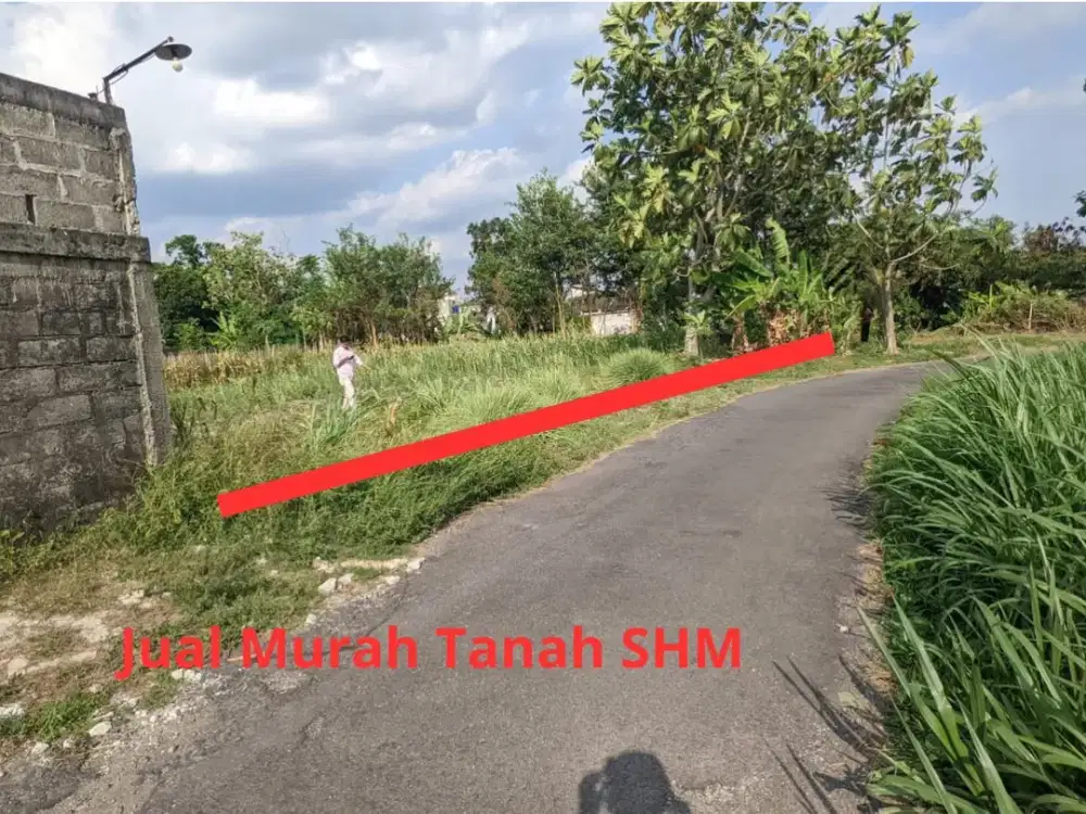 Tanah di Jakal km 10 Jogja, Tanah SHM Tepi Aspal