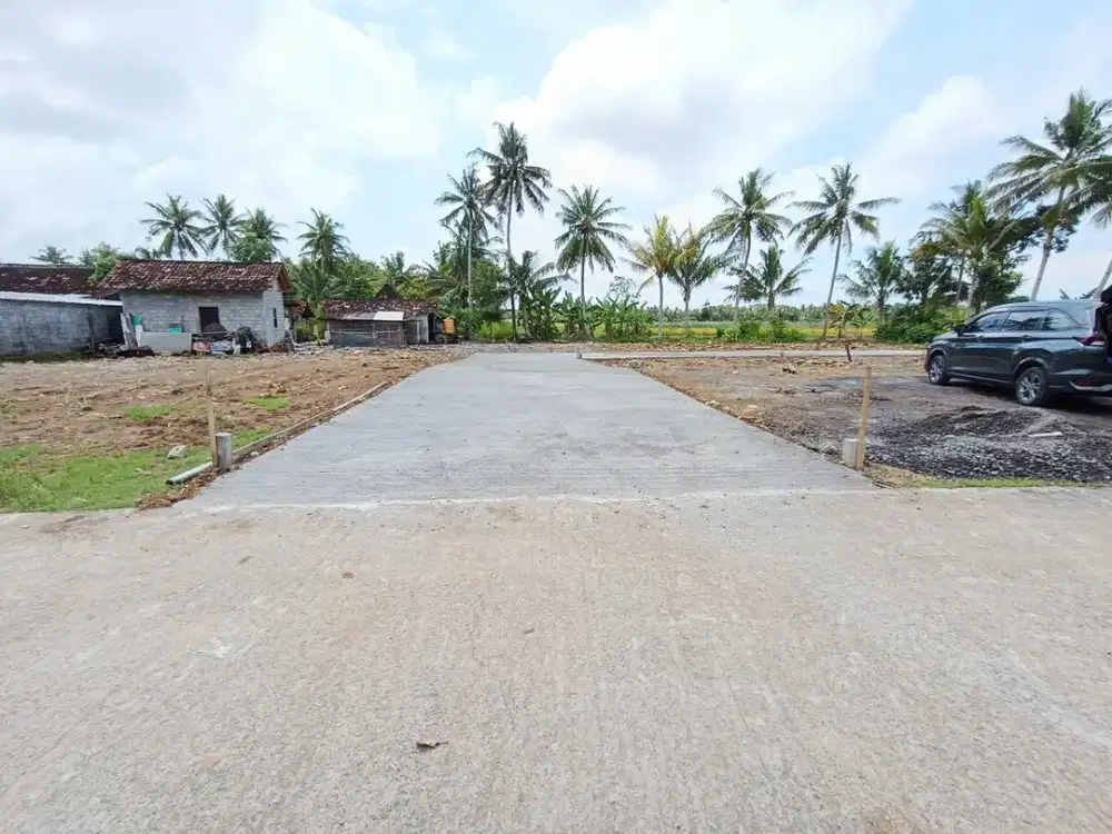 3 MENIT KANTOR PAJAK WATES JOGJA: Tanah SHM Siap AJB Notaris