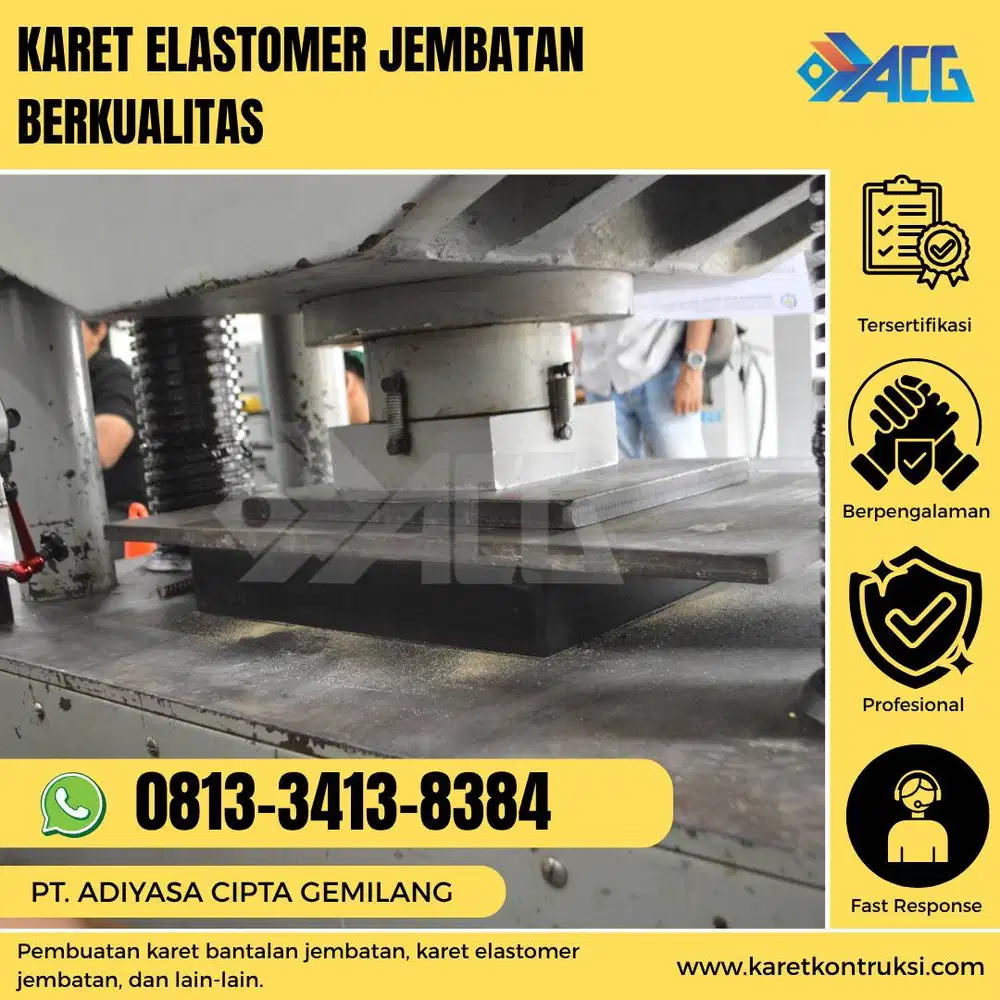 Karet elastomer jembatan berkualitas