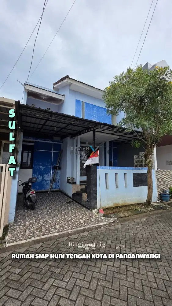 Rumah 2 Lantai Siap Huni di Pandanwangi Sulfat Blimbing Malang