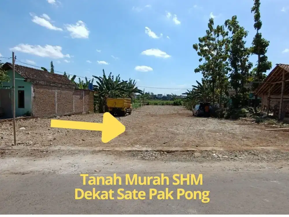4 Menit Polsek Pleret, Tanah Tepi Aspal Luas 202, SHM Jogja