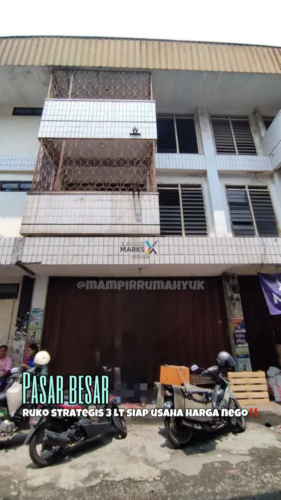 Ruko strategis area Pasar besar Malang