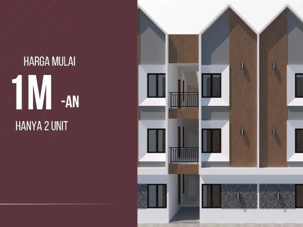Kosan DEPOK Dijual 3-lantai Plus Rooftop Furnished