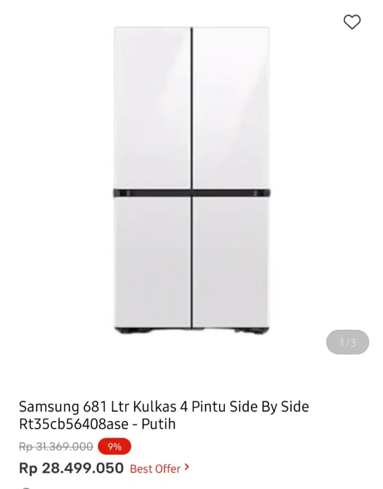 KULKAS SAMSUNG 4 PINTU SBS 681 liter