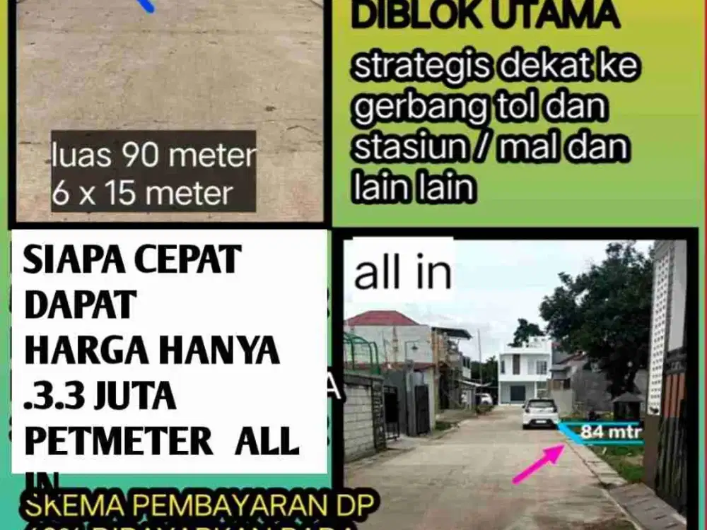KAVLING MURAH DI CLUSTER