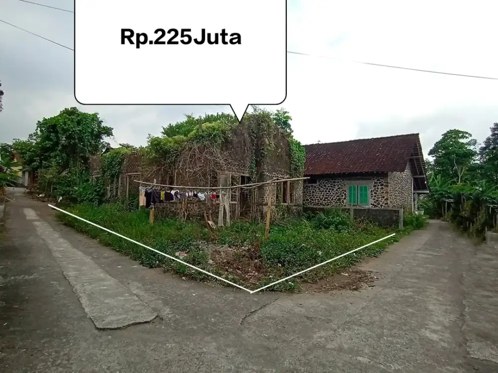 Tanah diJual Bagus diCangkringan dekat Villa Padi Cangkingan
