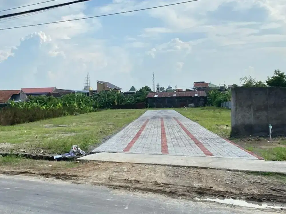 Tanah Kavling tanpa bangunan harga 3.6juta/meter nego lokasi gentan
