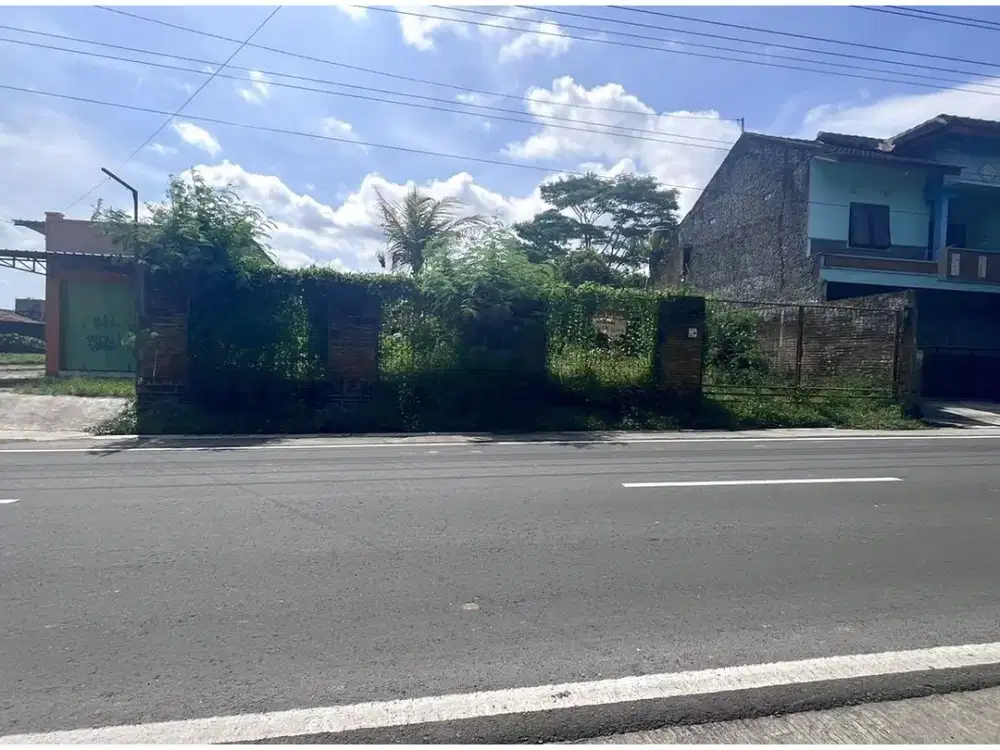 Tanah Jogja Area Kalasan Tepi Jl Aspal Dekat Bandara Adisucipto