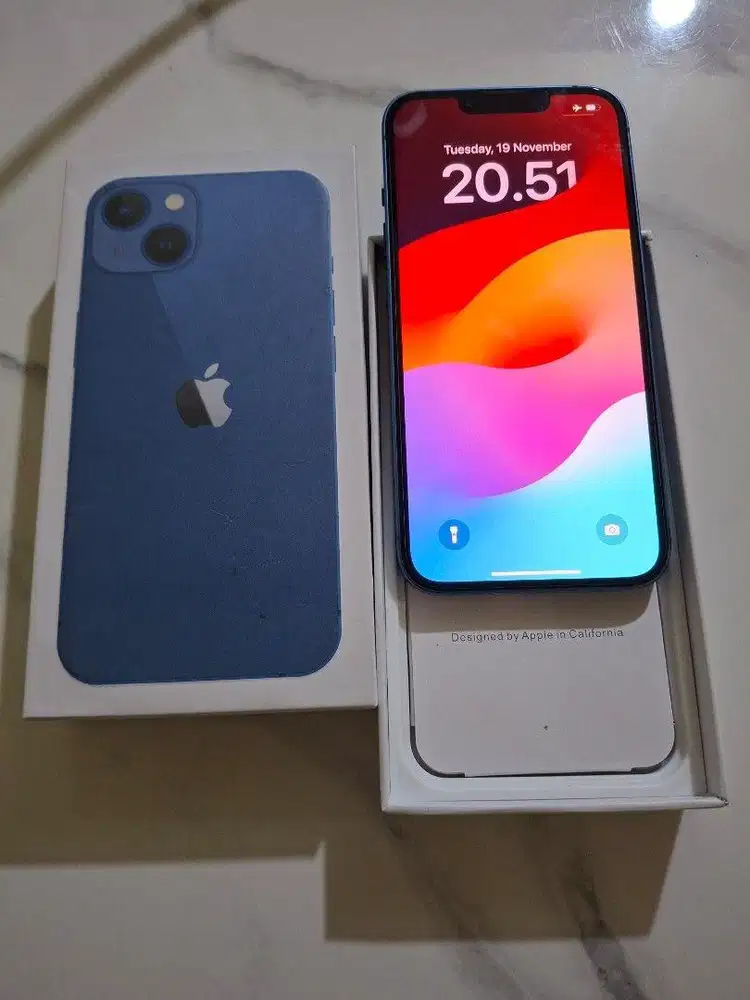 Iphone 13 blue inter XL only aman udh pemakaian setaun