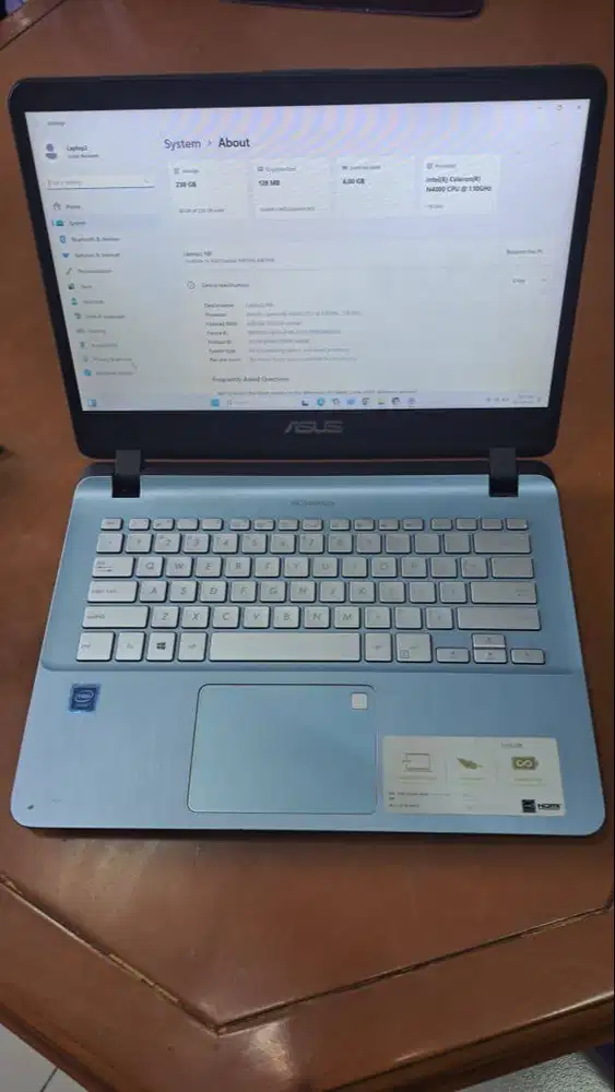 Laprop Asus N4000
