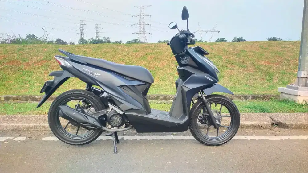Honda beat deluxe matte blue 2023