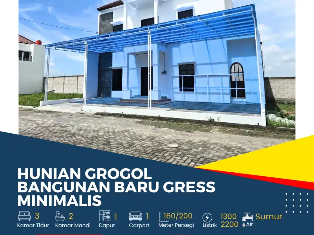 Rumah Baru Gress Minimalis & Modern Siap Huni