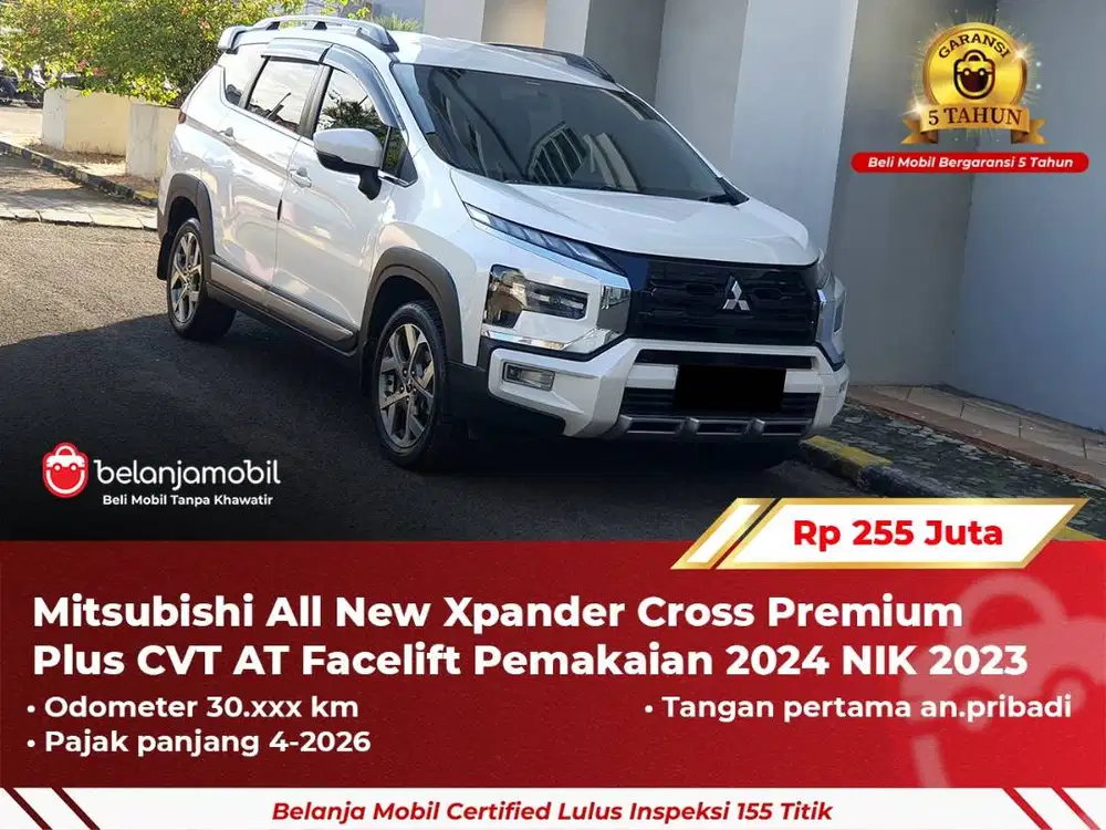 [ GARANSI 5TH ] Mitsubishi Xpander Cross Premium Plus CVT AT 2023/2024