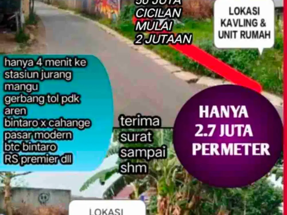 KAVLING MURAH PINGGIR JALAN