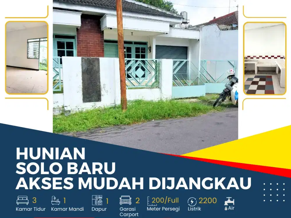 Hunian Solo Baru Akses Mudah Dijangkau
