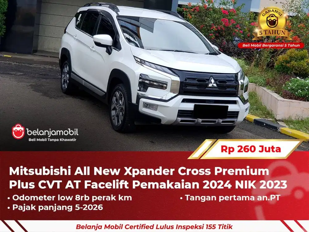 [ GARANSI 5TH ] Mitsubishi Xpander Cross Premium Plus CVT AT 2023/2024
