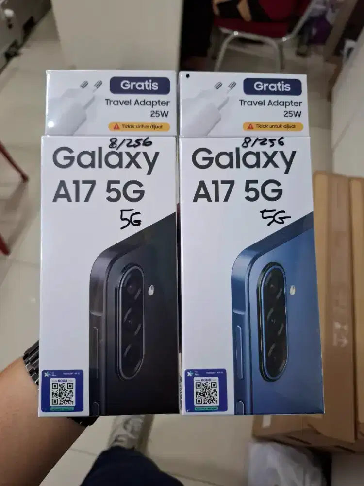 NEW SAMSUNG A17 5G 8/256GB FREE ADAPTER ORI GARANSI RESMI