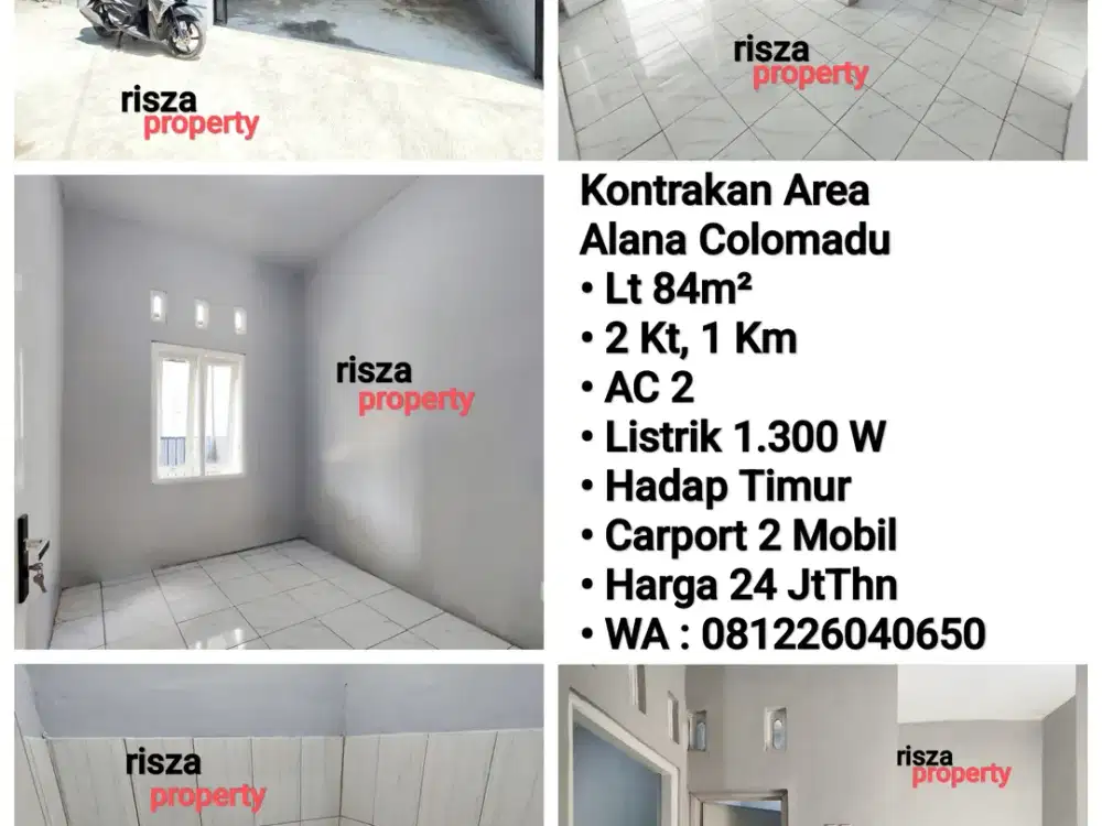Sewa Rumah Baru Area Alana Hotel Colomadu, Dekat Sumber, Manahan