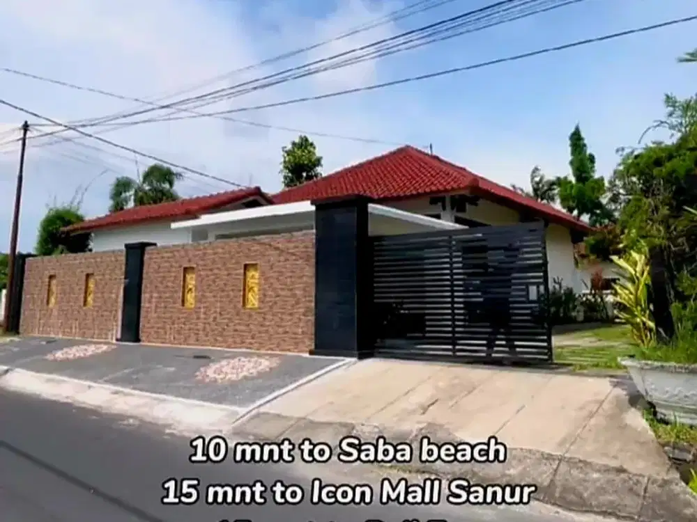 Villa luas Modern Tropis Pantai Rangkan Ketewel Gianyar Bali