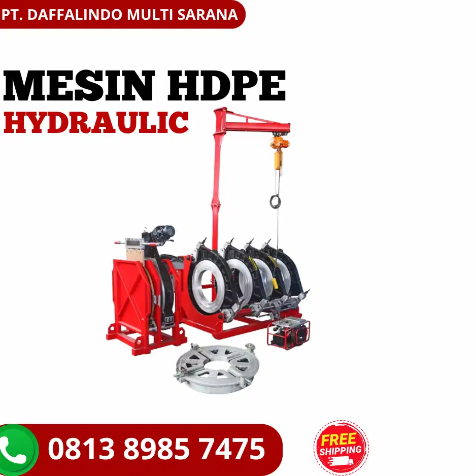 Supplier Mesin Las Pipa hdpe 200mm Hydraulic SHD - Stok Mesin Ready