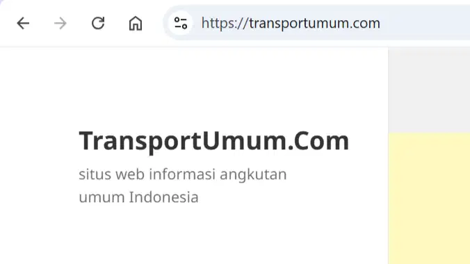 Sirus Web / Website & Domain Lama Soal Angkutan Umum (TransportUmum)