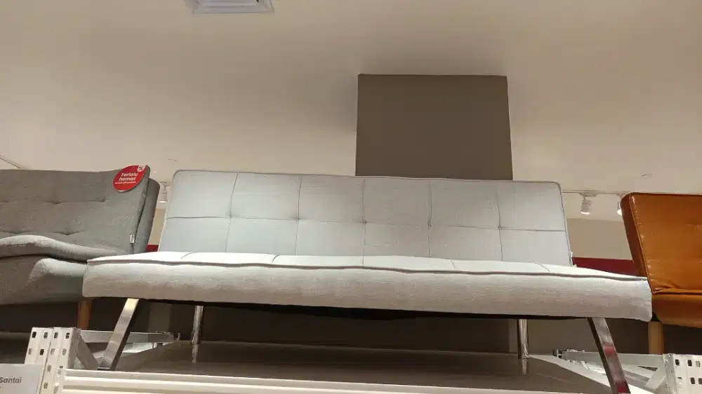 Sofa bed fabric kaki besi