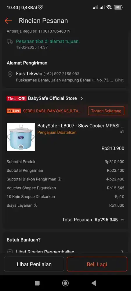 Slow cooker baby safe