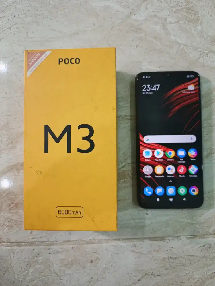 Poco m3 4/64 hitam
