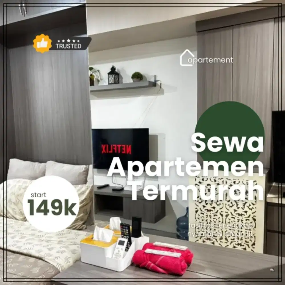 DISEWAKAN APARTEMEN HARIAN/TRANSIT BASSURA CITY JAKARTA TIMUR TERMURAH