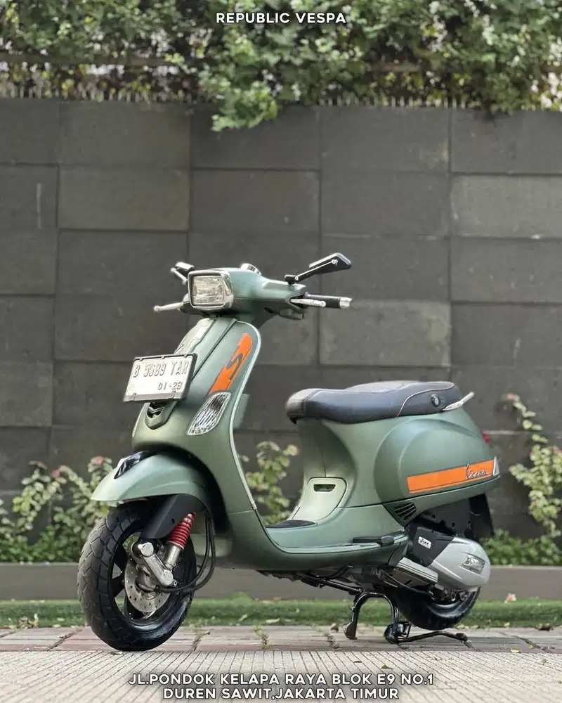DIJUAL CEPAT PIAGGIO VESPA S125 IGET LED TH 2018 WARNA Hijau Perfect