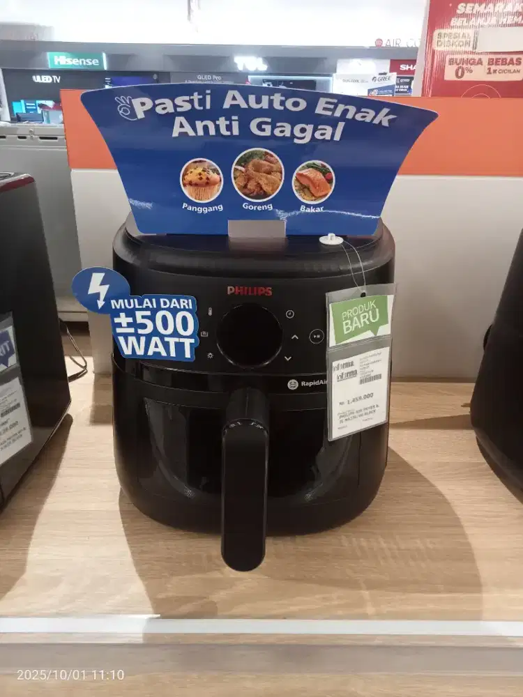 PHILIPS AIR FRYER 6 2L NA230/00 BLACK
