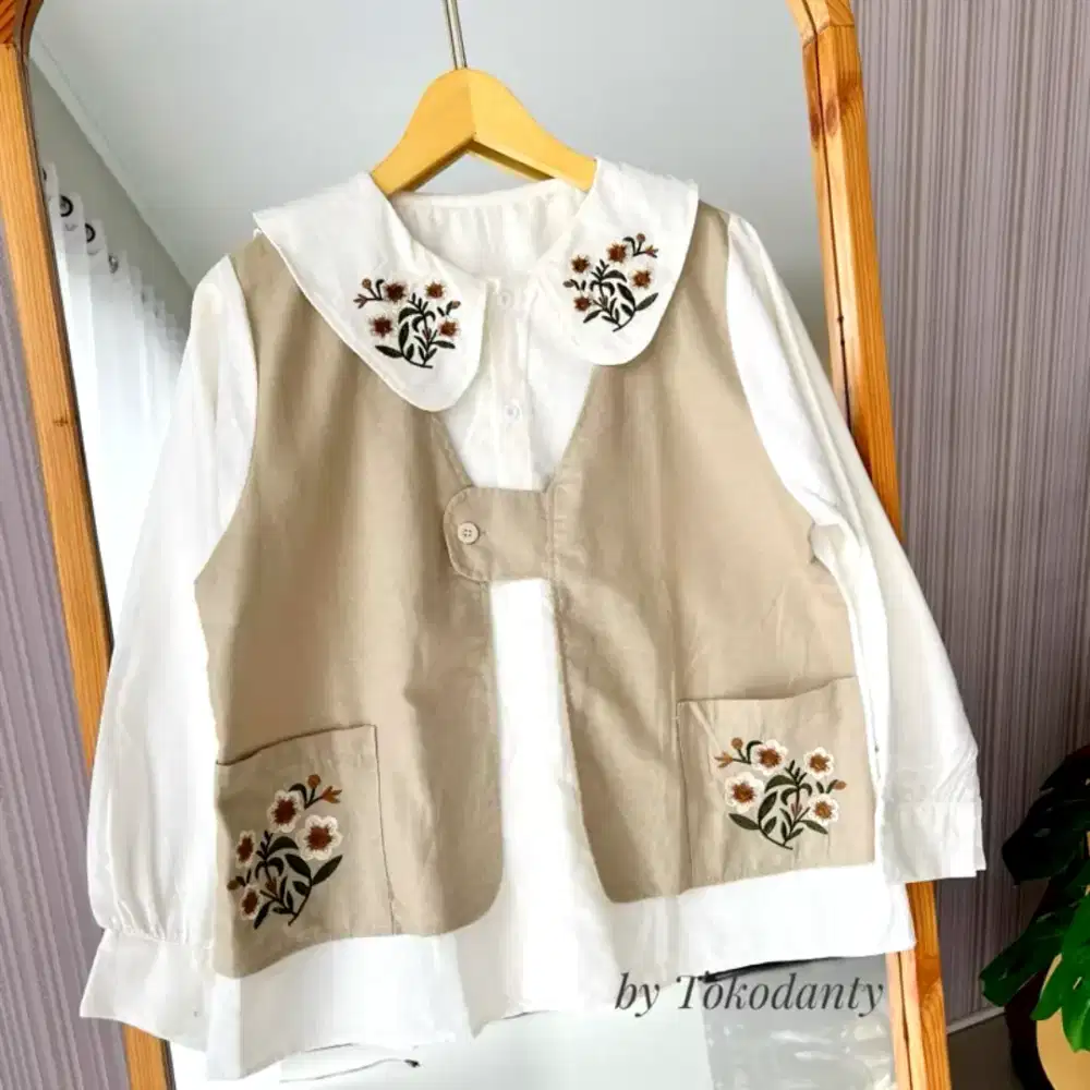 Blouse wanita/ rompi bordir
