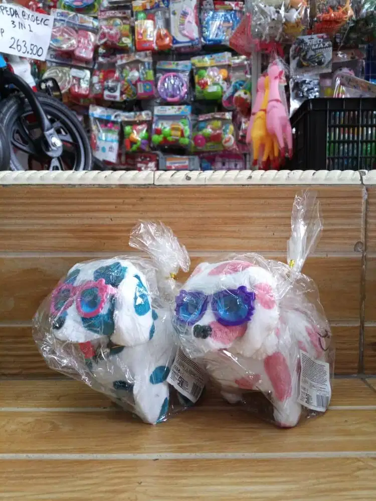 mainan anak anjing baterai