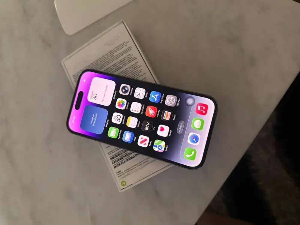 iphone 14 pro deep purple inter all operator non ibox bea cukai