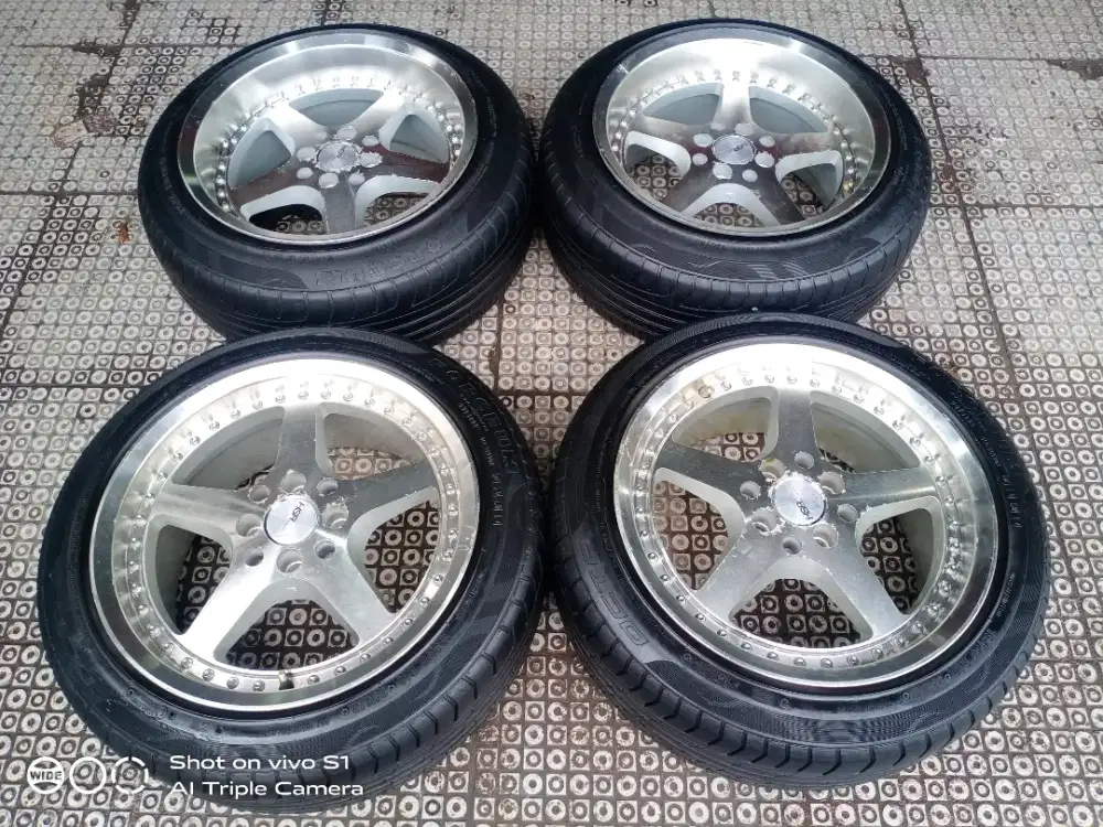 Velg HSR R16 pcs 4x100 114 untuk avanza yaris jazz vios brio mobilio