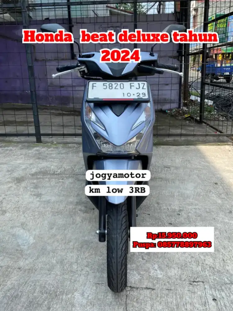 Honda beat deluxe tahun 2024 cash credit