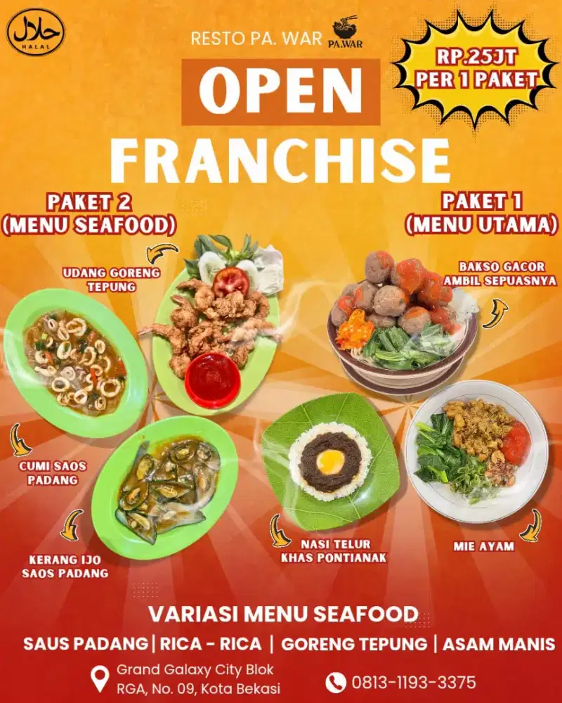 Franchise 3 Menu Best Seller