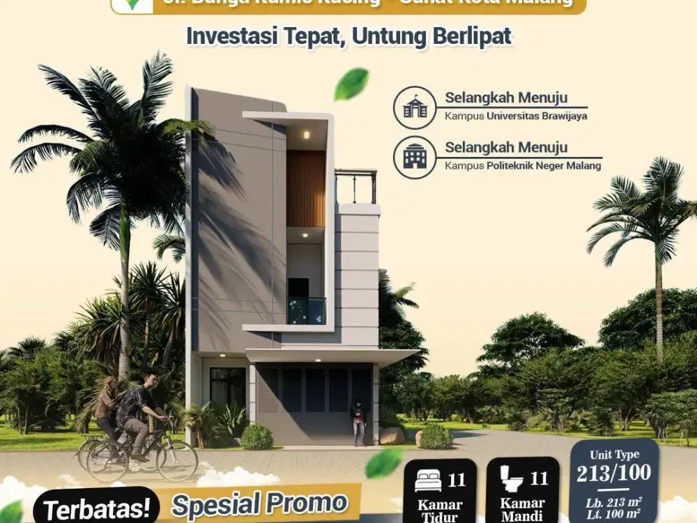 RUMAH KOS EKSLUSIVE KOTA MALANG DEPAN UNIBRAW