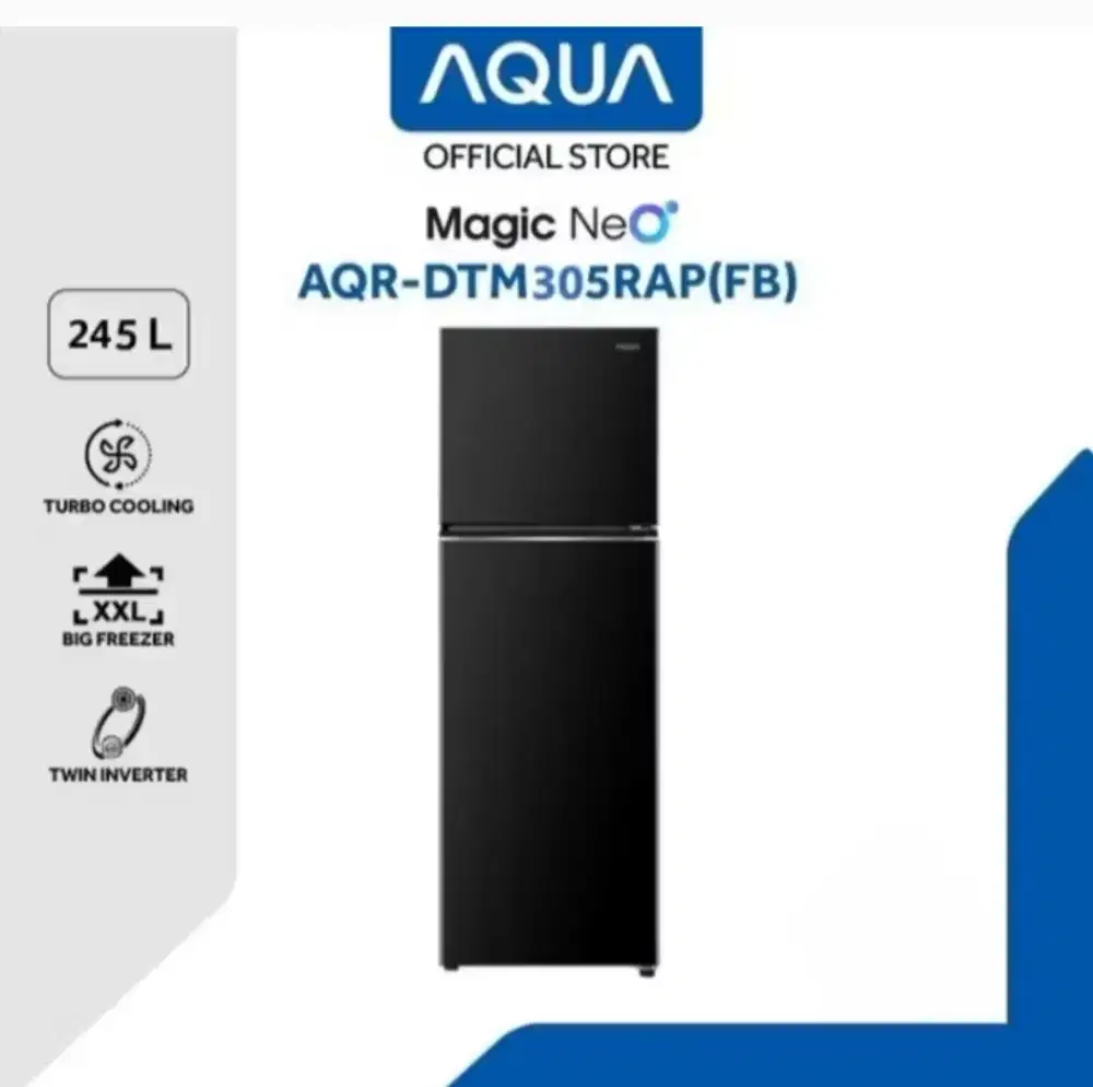 KULKAS 2 PINTU AQUA AQR-DTM305RA