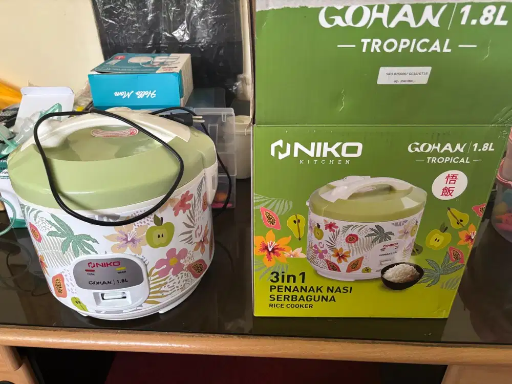 Rice cooker NIKO GOHAN 1.8L dapat dari doorprize. CITOS